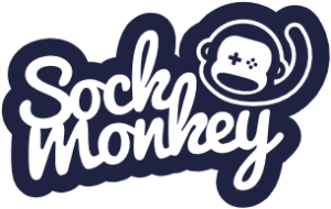 Sock monkey logo