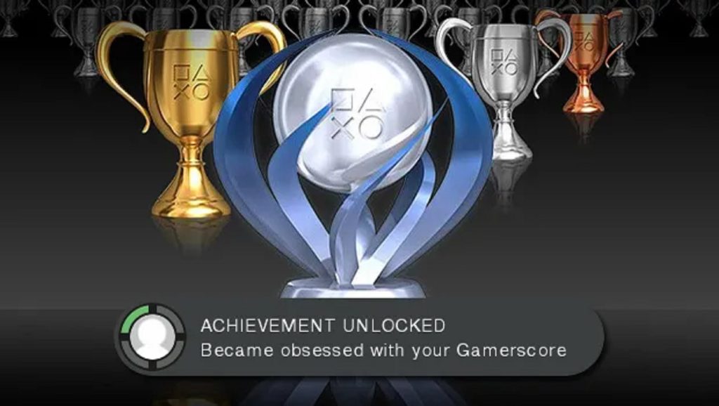 un accomplissement Xbox qui dit "became obsessed with your Gamerscore" (est devenu obsédé par son score de jeu)